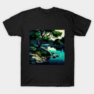 Deep River Scenery T-Shirt